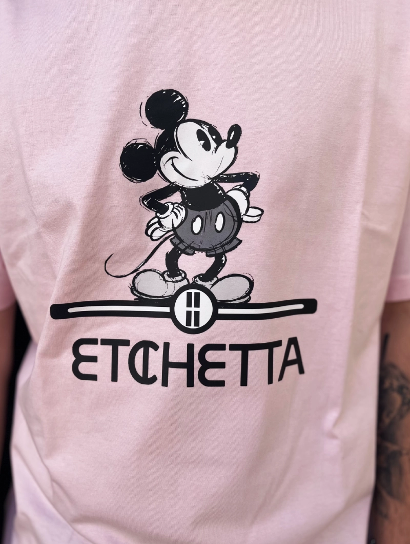 Camiseta ET Mickey Rosa Over