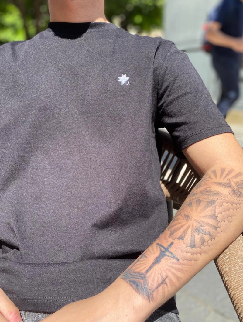 Camiseta NORTH Slim/Regular Negra