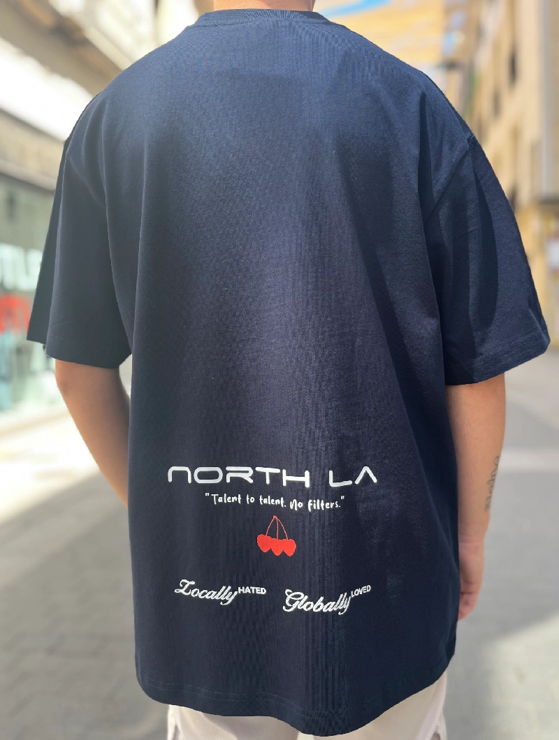Camiseta NORTH LA Over Azul Marino