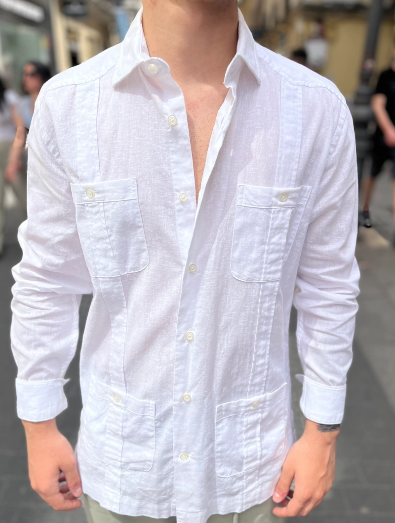 Camisa Guayabera Blanca