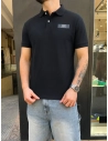 POLO ETICHETTA Regular Negro