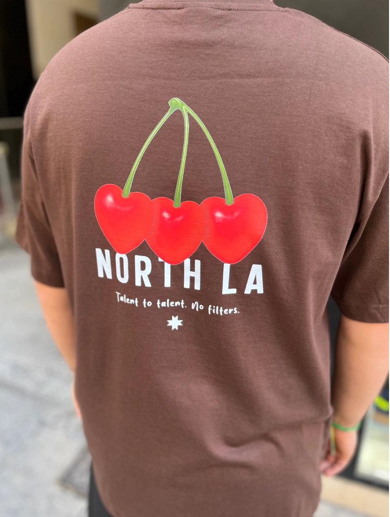 Camiseta NORTH CEREZAS OVER Marron
