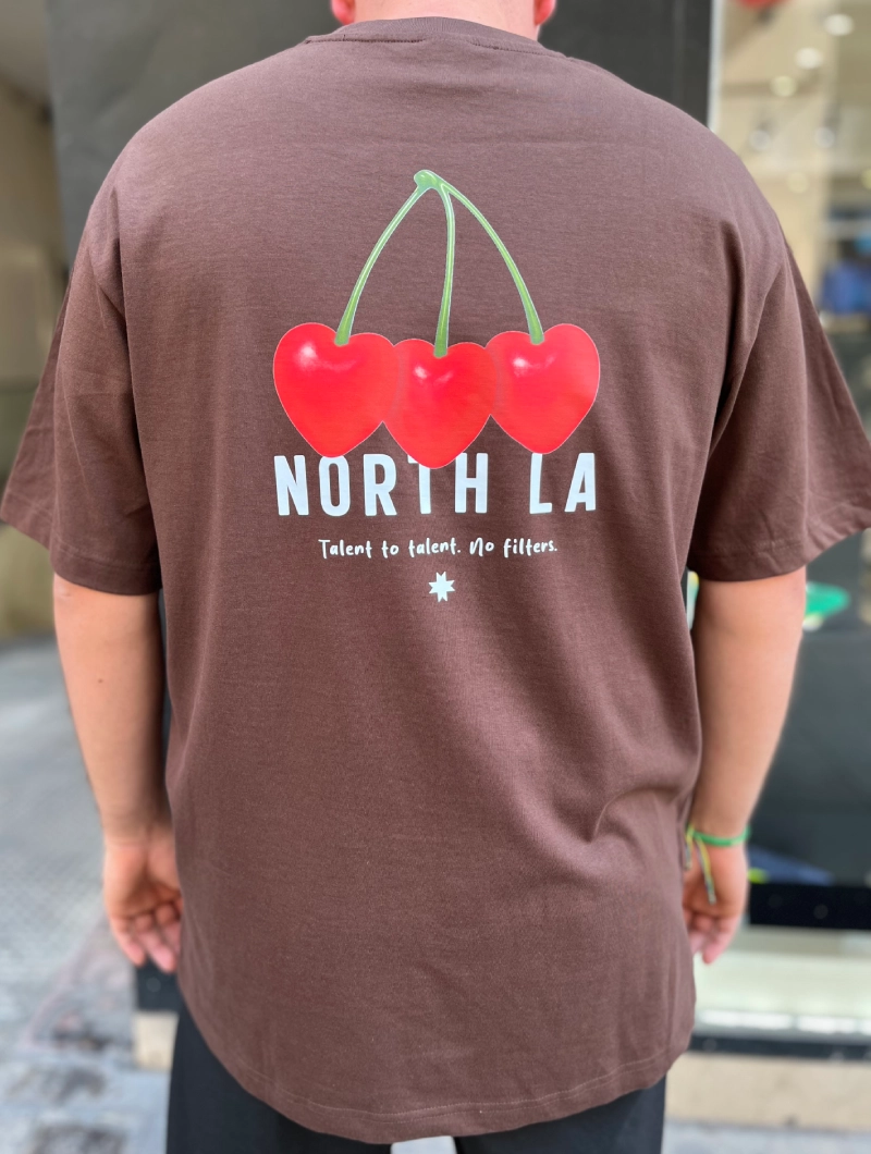 Camiseta NORTH CEREZAS OVER Marron