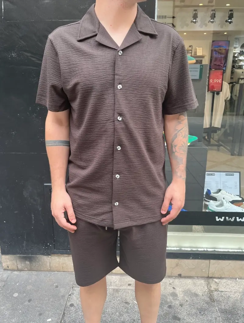Conjunto Souls & Bones Lino Marrón