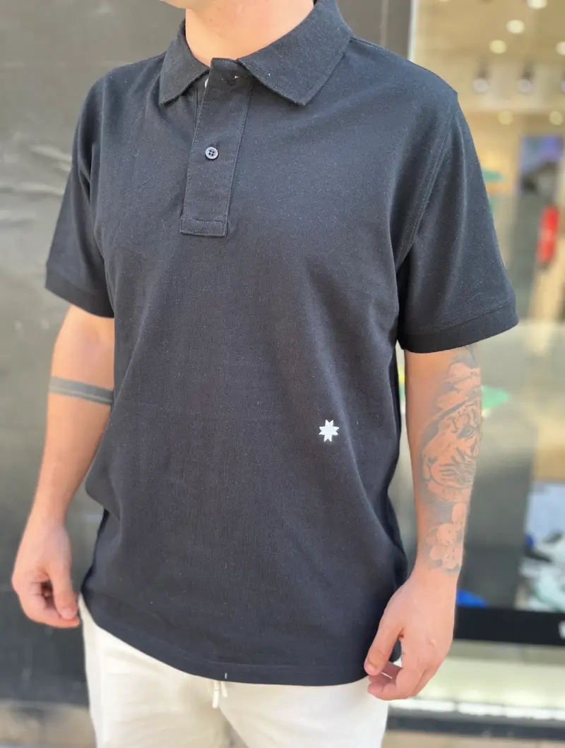 POLO NORTH AMERICAN FIT LOGO ABAJO NEGRA 2