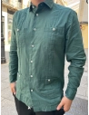 Camisa Guayabera Verde Oscuro